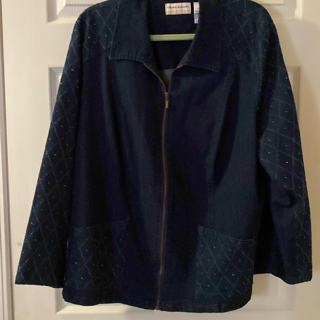 Ladies 18w Alfred Dunner, Denim Lightweight Jacket
